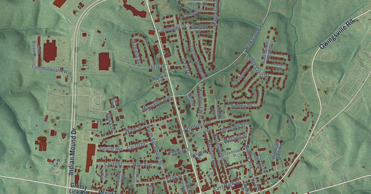 Map of Mount Sterling, Kentucky in 2026