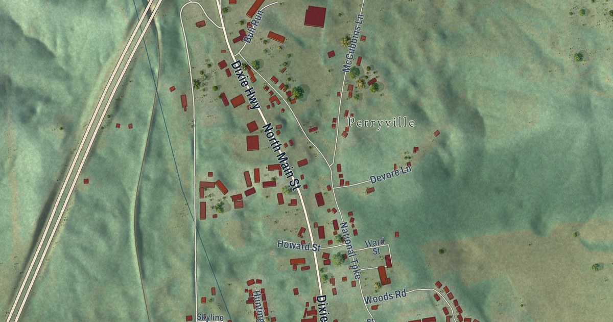 Map of Munfordville, Kentucky in 2026