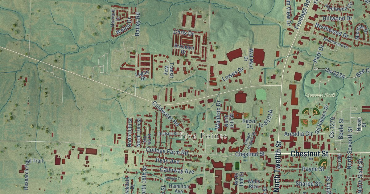 Map of Murray, Kentucky in 2026