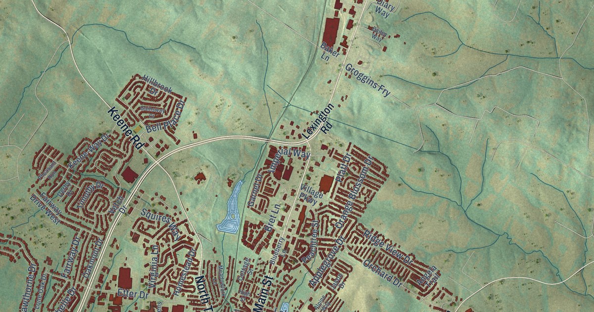 Map of Nicholasville, Kentucky in 2026