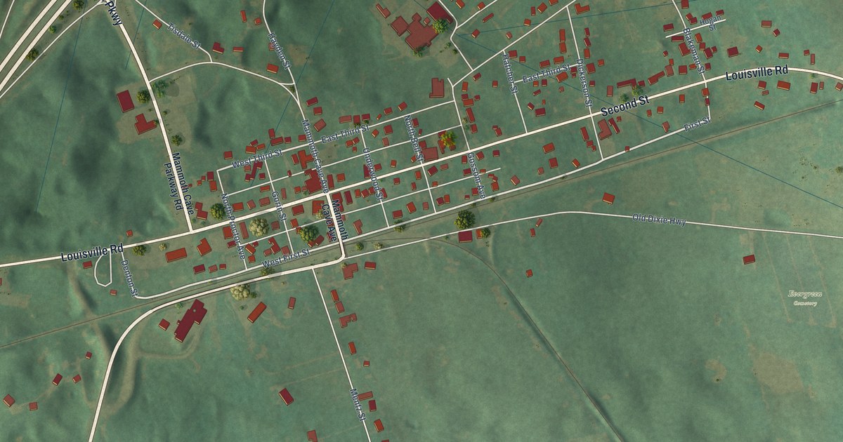 Map of Park City, Kentucky in 2026