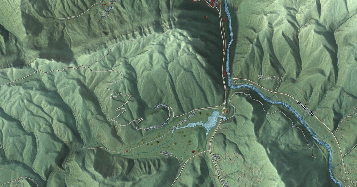 Map of Pineville, Kentucky in 2026