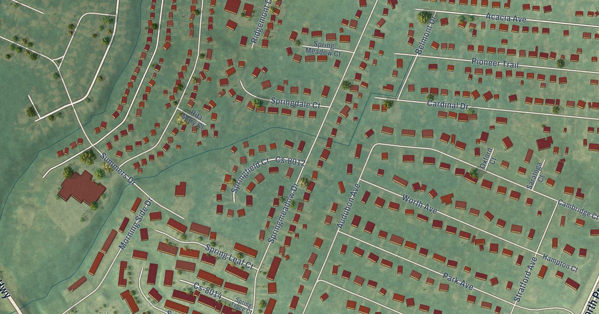 Map of Pioneer Village, Kentucky in 2026