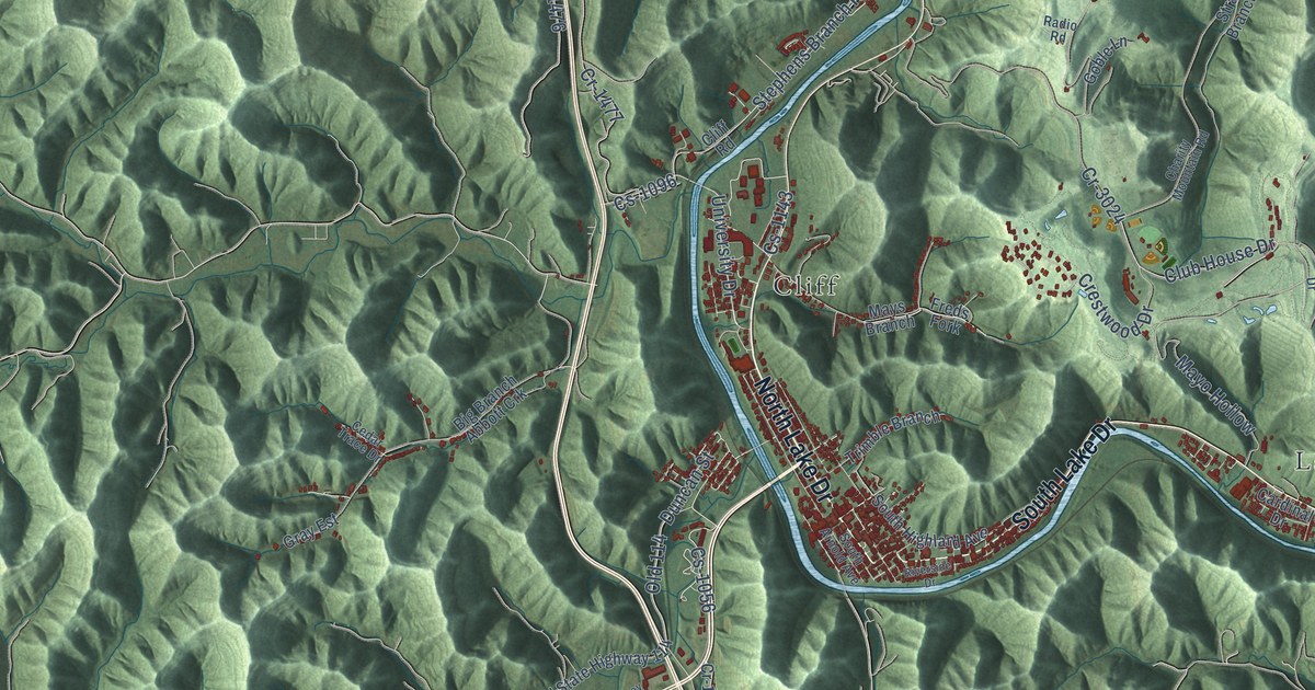Map of Prestonsburg, Kentucky in 2026