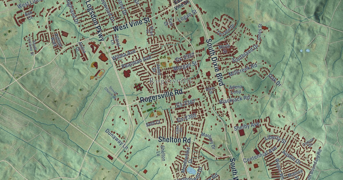 Map of Radcliff, Kentucky in 2026