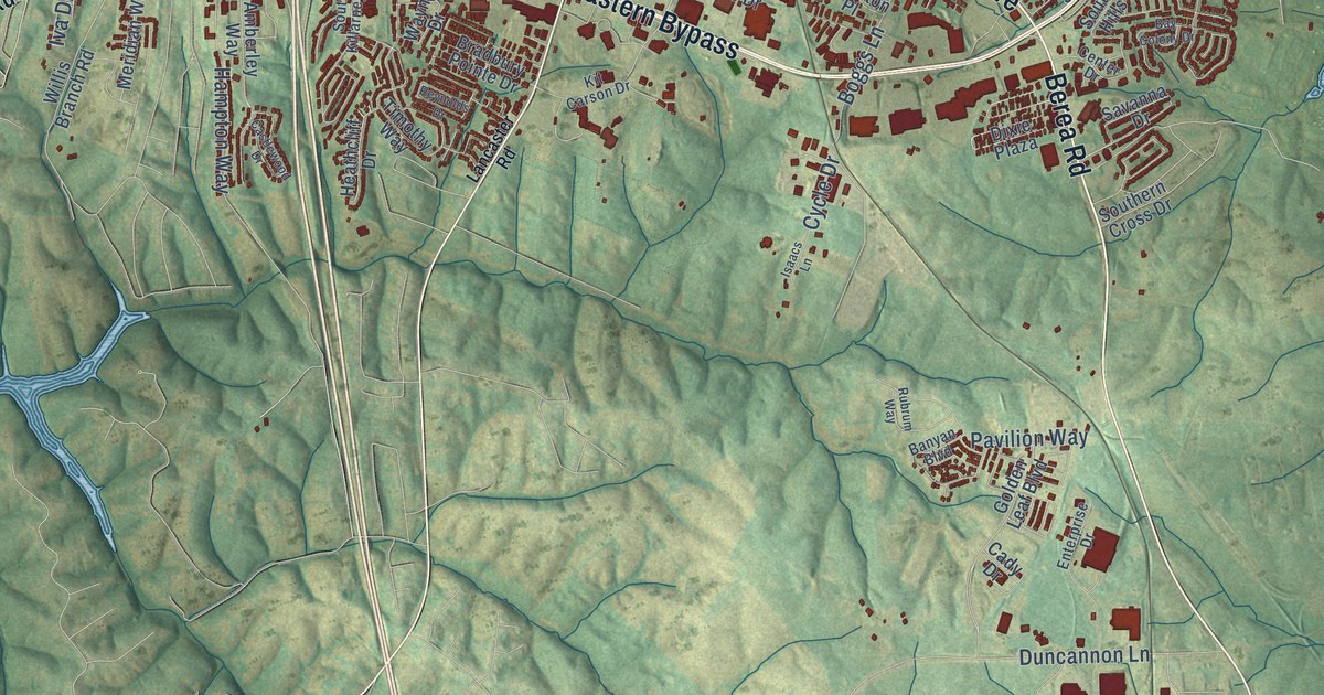 Map of Richmond, Kentucky in 2026
