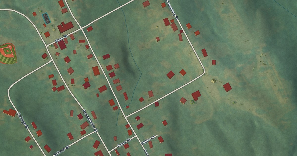 Map of Rochester, Kentucky in 2026