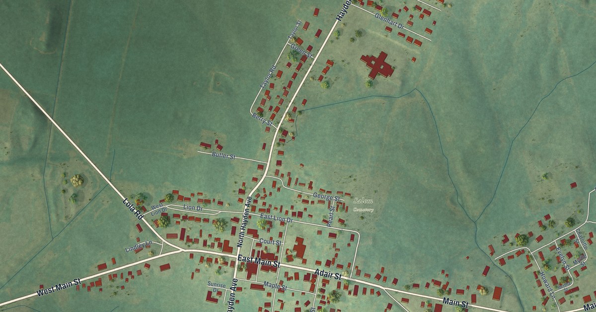 Map of Salem, Kentucky in 2026