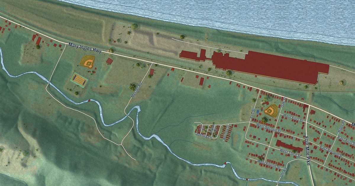 Map of Silver Grove, Kentucky in 2026