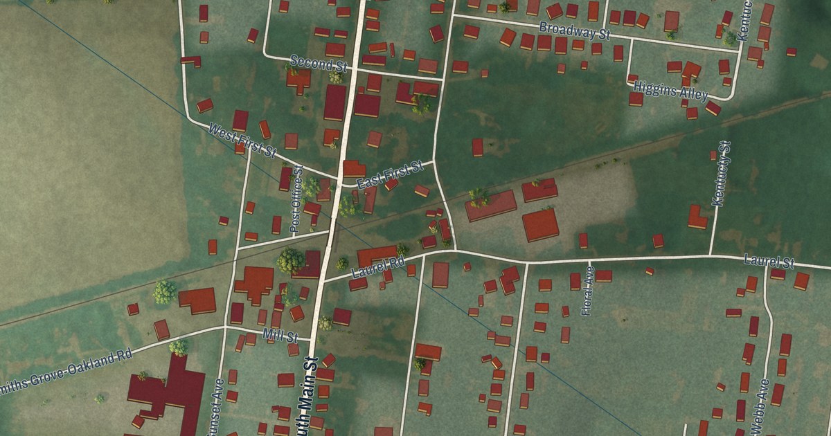 Map of Smiths Grove, Kentucky in 2026