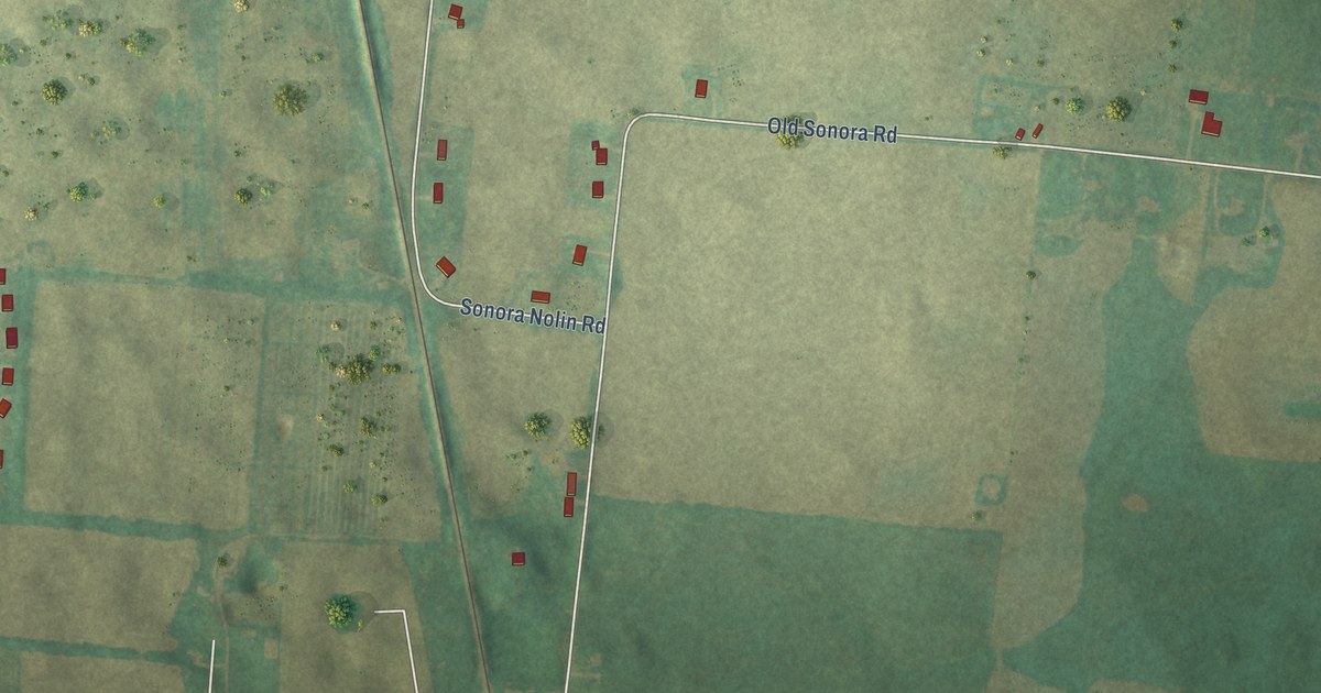 Map of Sonora, Kentucky in 2026