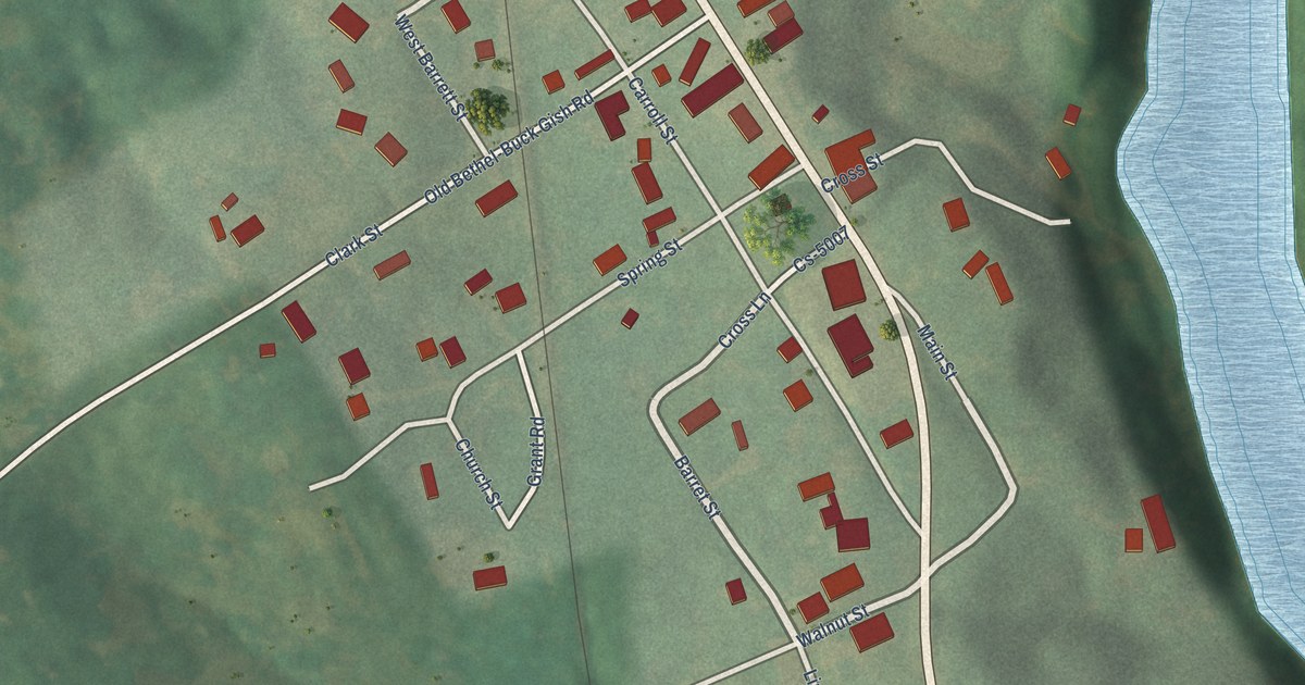 Map of South Carrollton, Kentucky in 2026