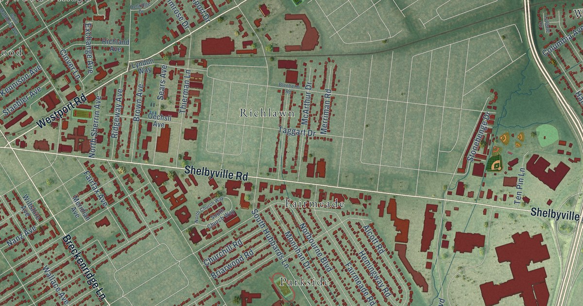 Map of St. Matthews, Kentucky in 2026