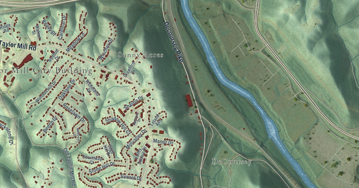 Map of Taylor Mill, Kentucky in 2026