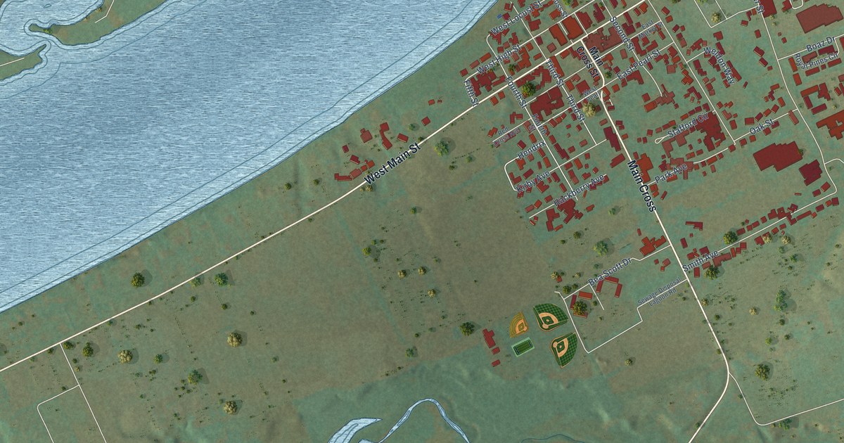 Map of Warsaw, Kentucky in 2026