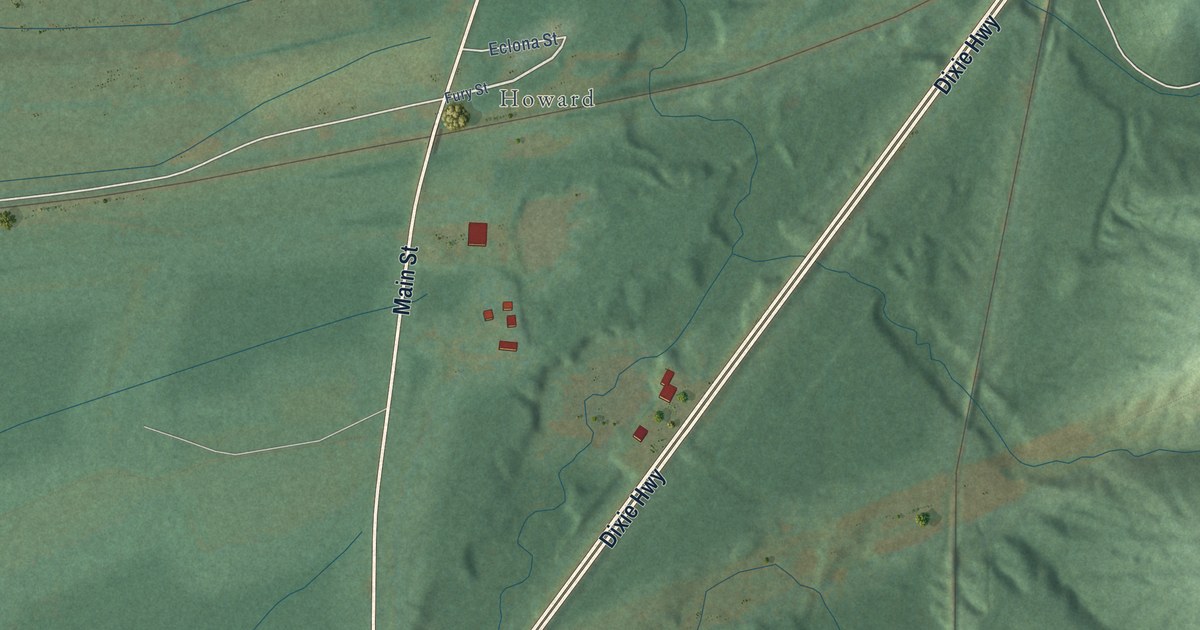 Map of West Point, Kentucky in 2026