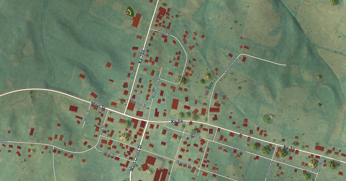 Map of Whitesville, Kentucky in 2026