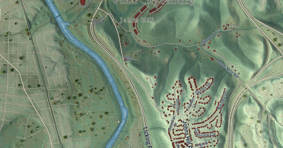Map of Wilder, Kentucky in 2026