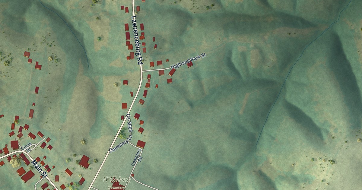 Map of Willisburg, Kentucky in 2026