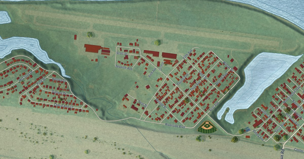 Map of Worthington, Kentucky in 2026