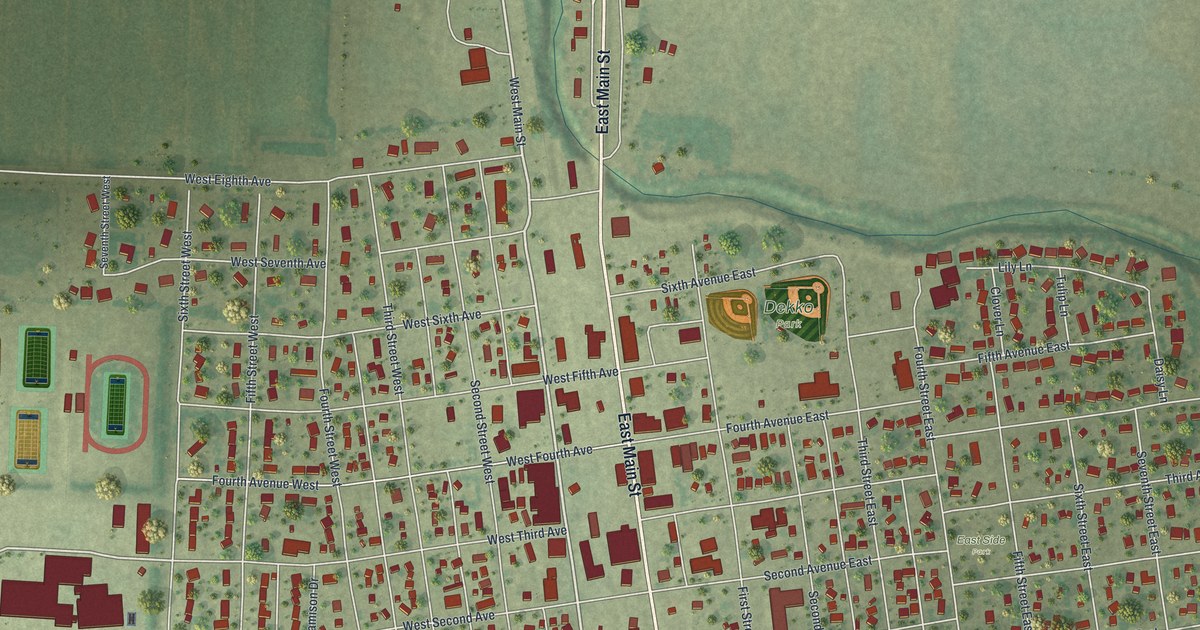 Map of Ada, Minnesota in 2026