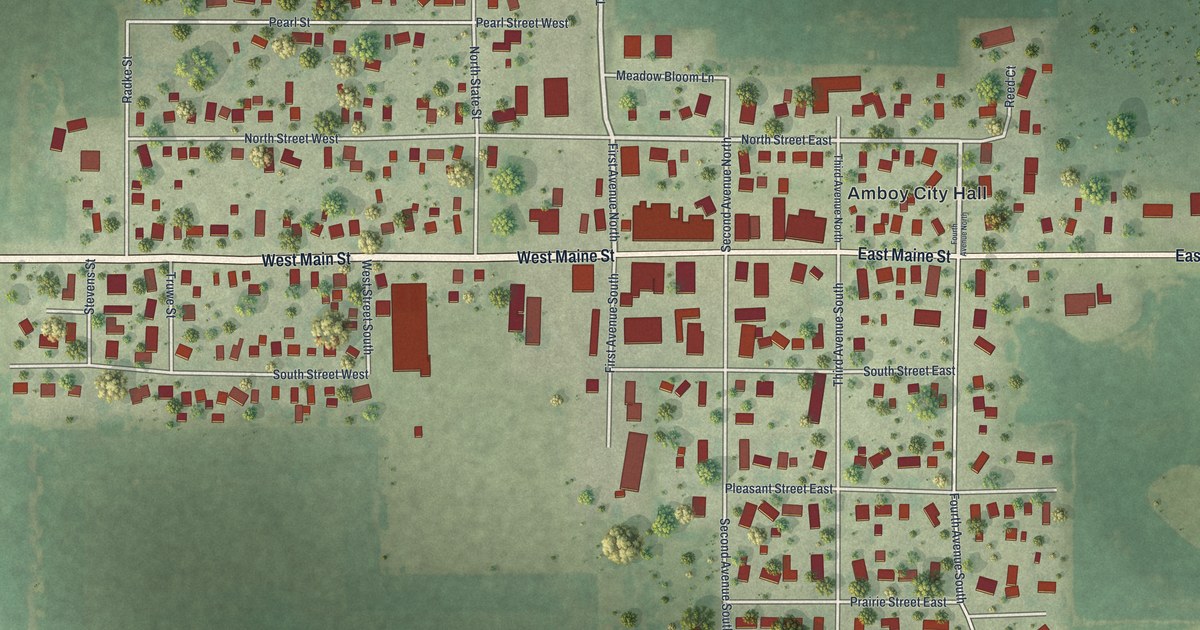 Map of Amboy, Minnesota in 2026