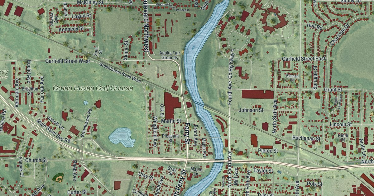 Map of Anoka, Minnesota in 2026