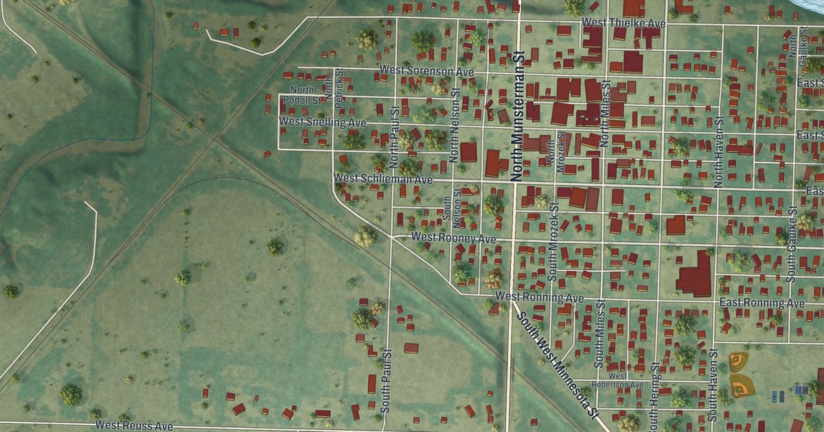 Map of Appleton, Minnesota in 2026