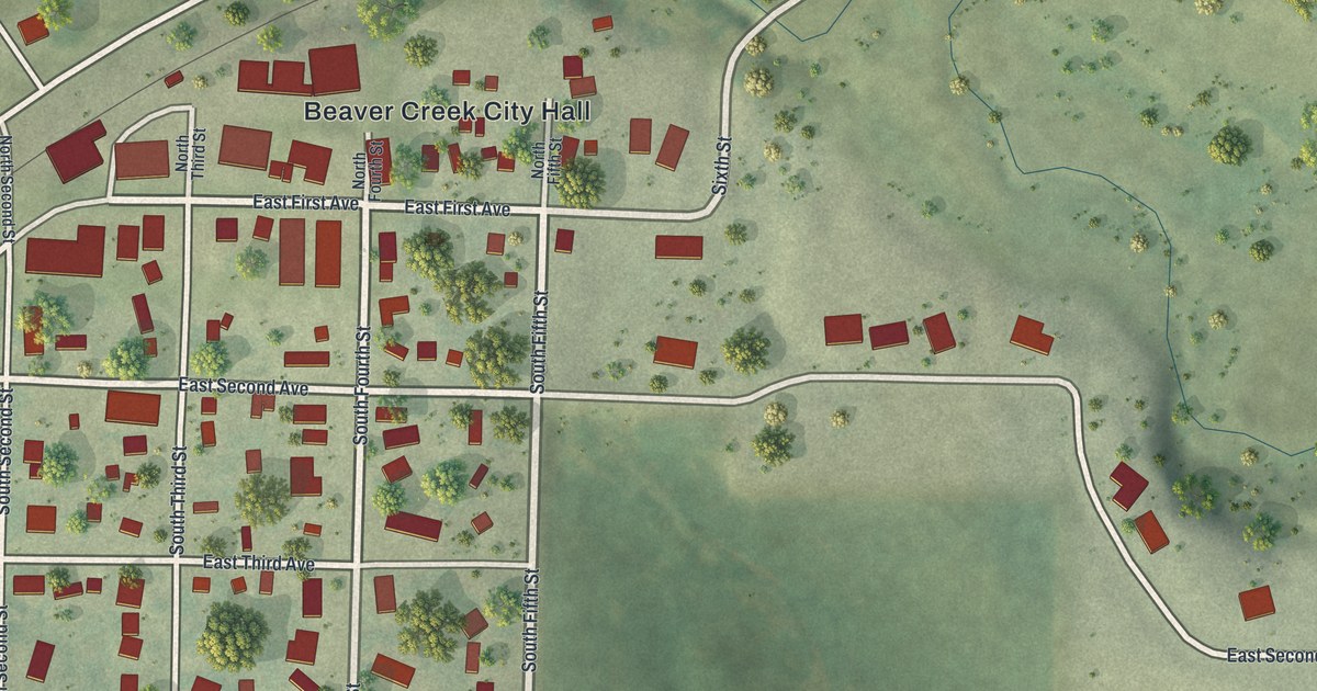Map of Beaver Creek, Minnesota in 2026