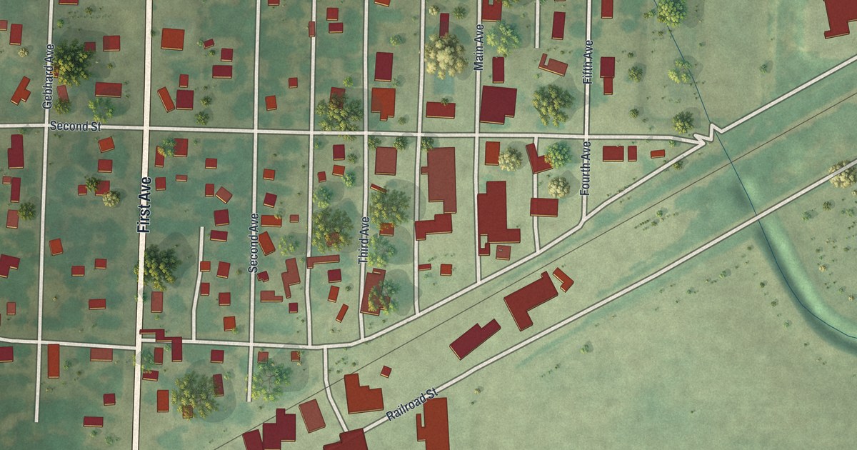 Map of Bellingham, Minnesota in 2026
