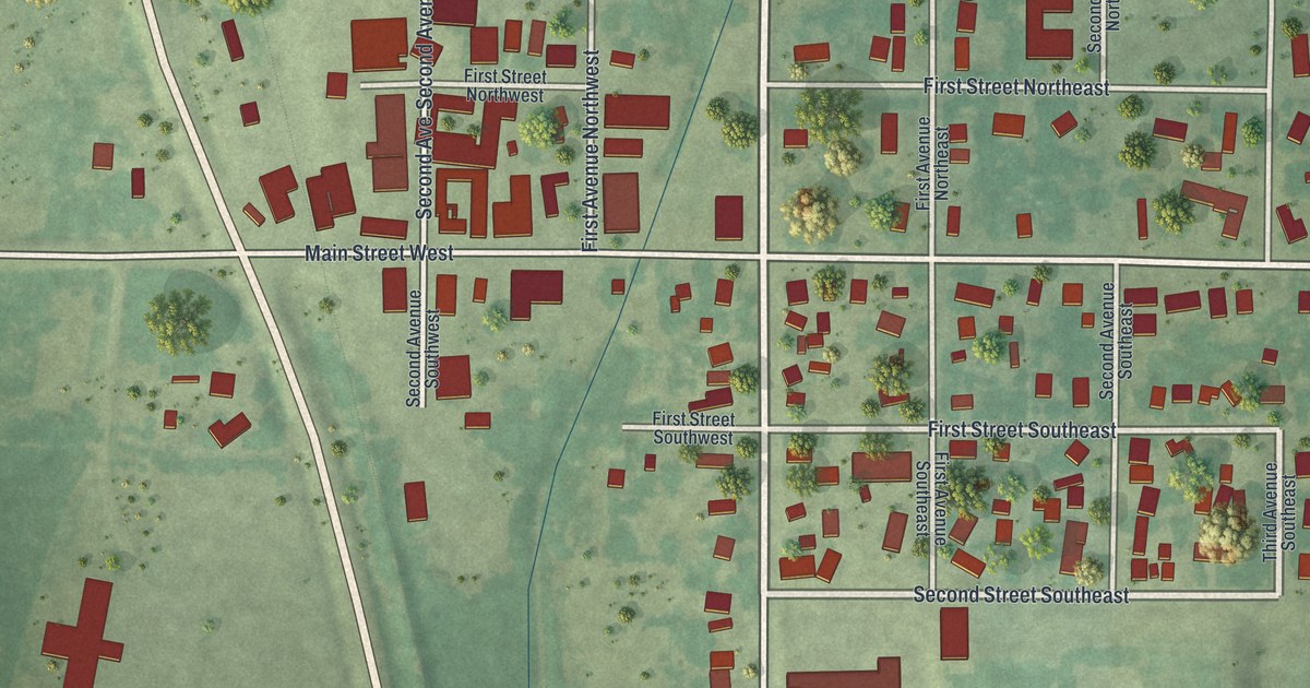 Map of Bertha, Minnesota in 2026