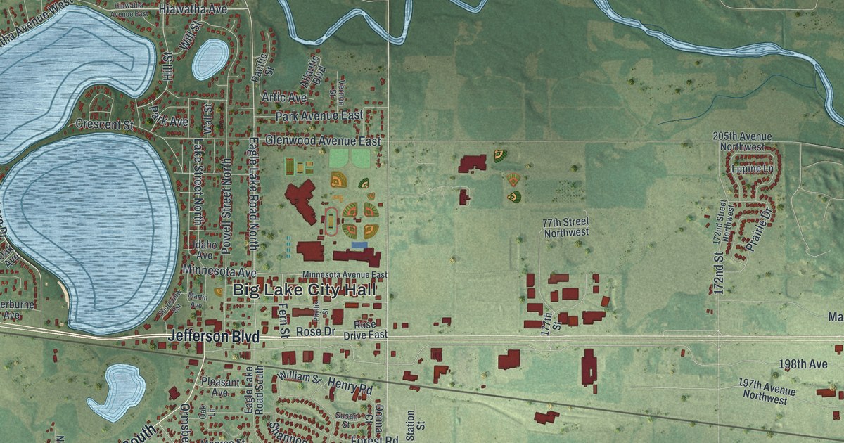 Map of Big Lake, Minnesota in 2026