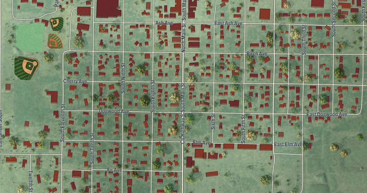 Map of Bird Island, Minnesota in 2026