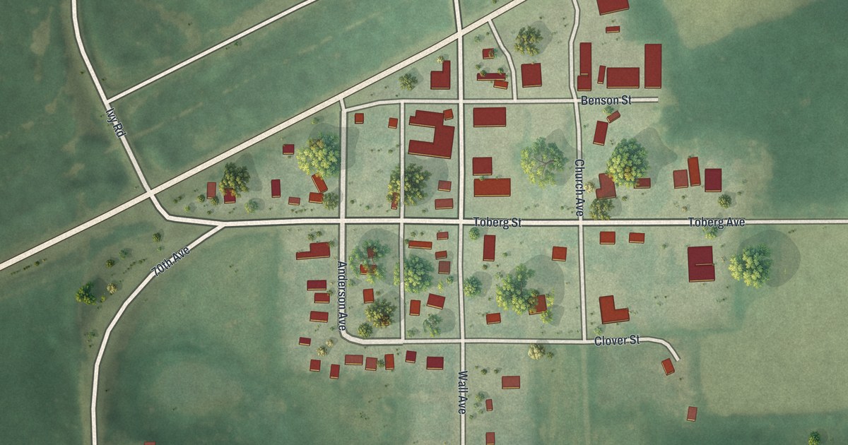 Map of Bock, Minnesota in 2026