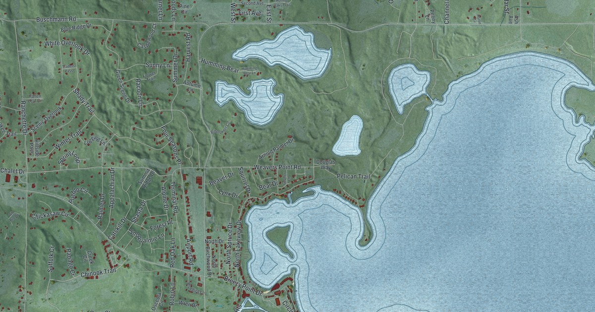 Map of Breezy Point, Minnesota in 2026