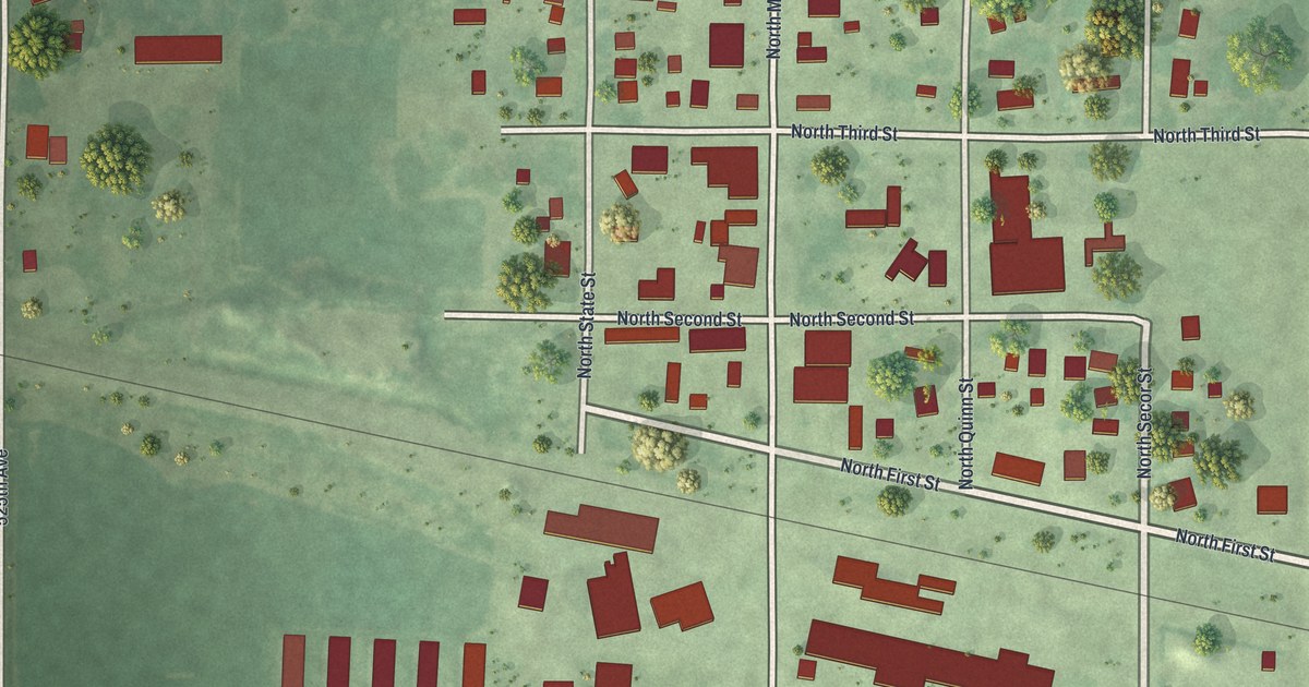 Map of Bricelyn, Minnesota in 2026