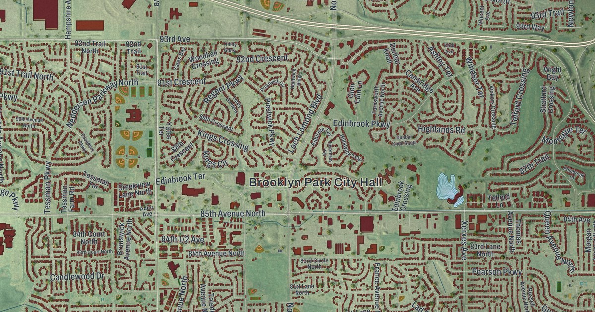 Map of Brooklyn Park, Minnesota in 2026