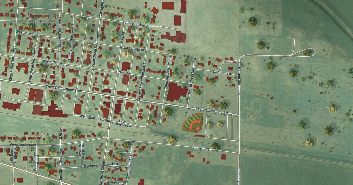 Map of Buffalo Lake, Minnesota in 2026
