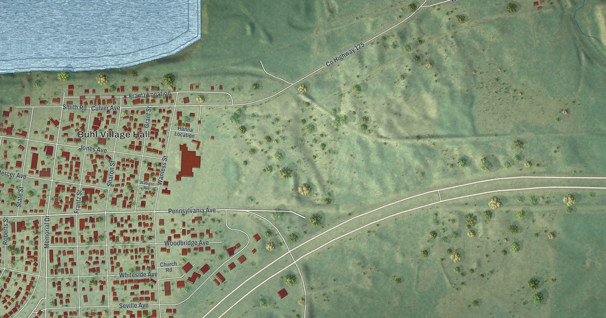 Map of Buhl, Minnesota in 2026