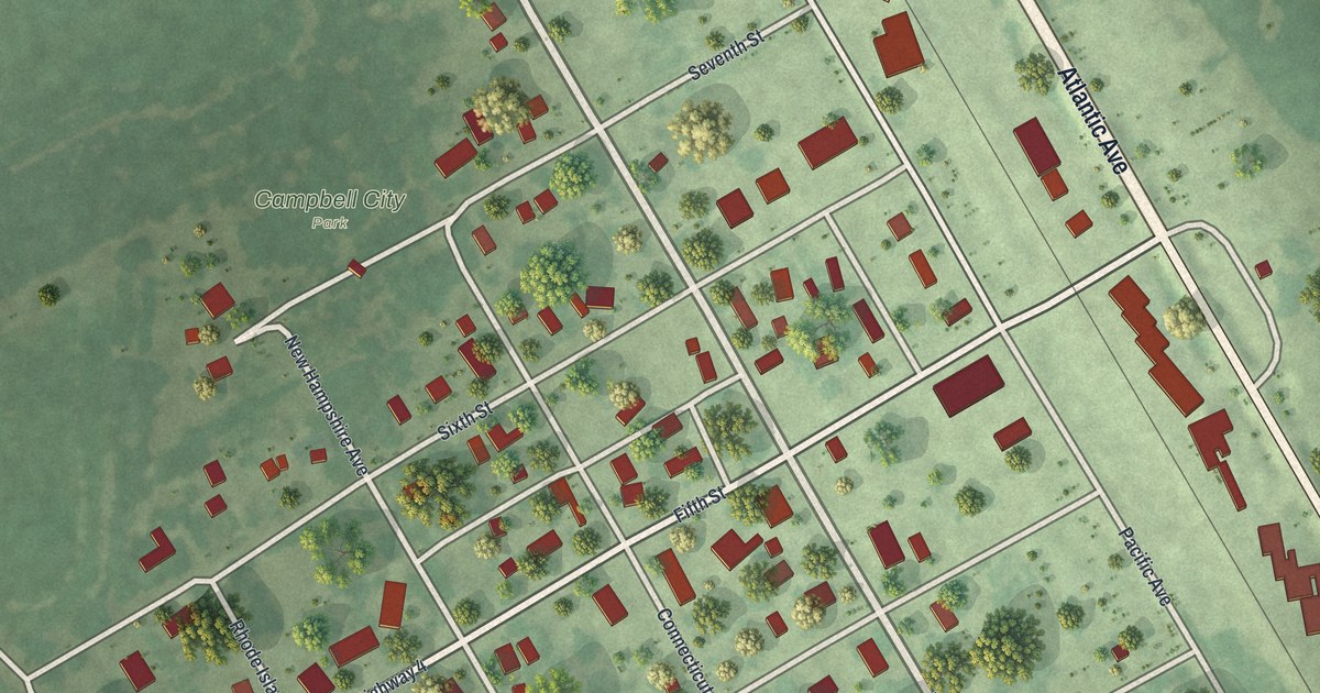 Map of Campbell, Minnesota in 2026