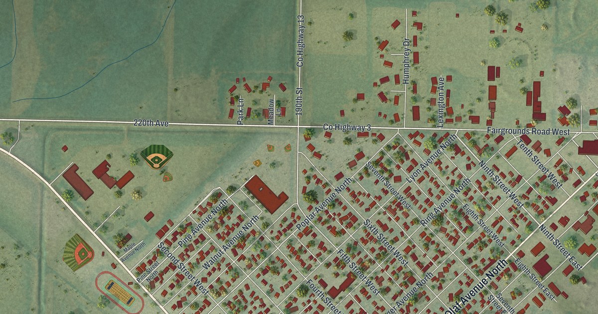 Map of Canby, Minnesota in 2026