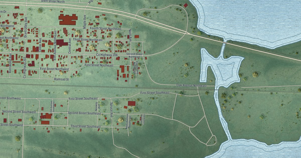 Map of Cass Lake, Minnesota in 2026