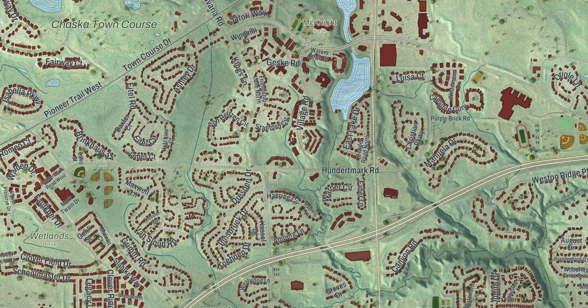 Map of Chaska, Minnesota in 2026