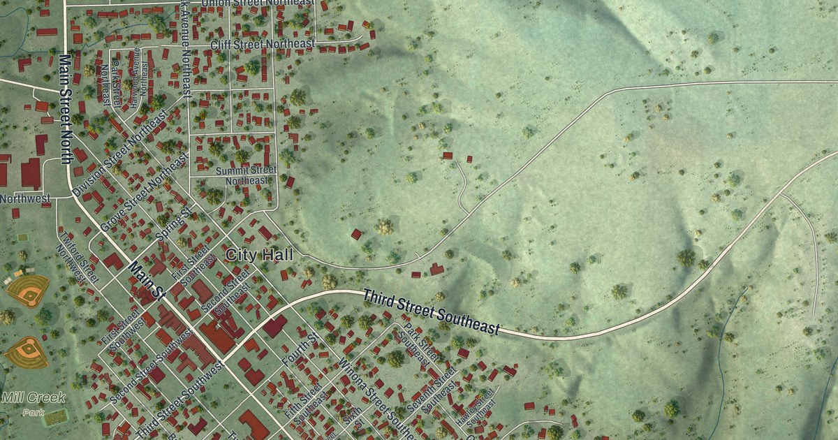 Map of Chatfield, Minnesota in 2026