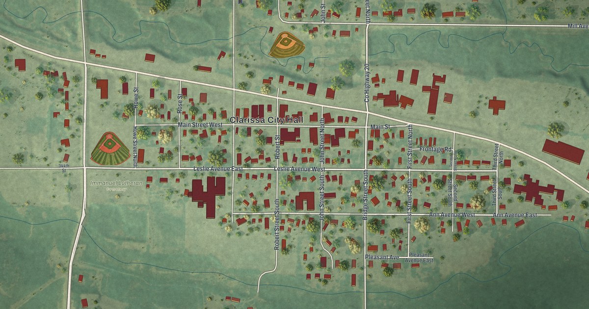 Map of Clarissa, Minnesota in 2026
