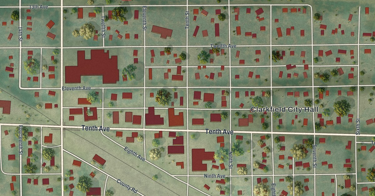 Map of Clarkfield, Minnesota in 2026