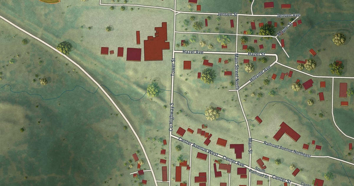 Map of Clearbrook, Minnesota in 2026