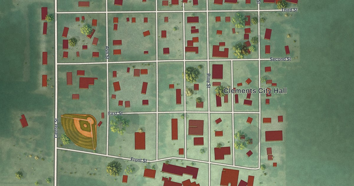 Map of Clements, Minnesota in 2026