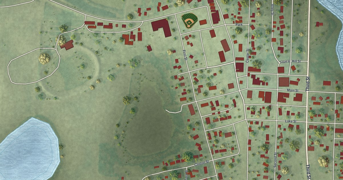 Map of Clinton, Minnesota in 2026