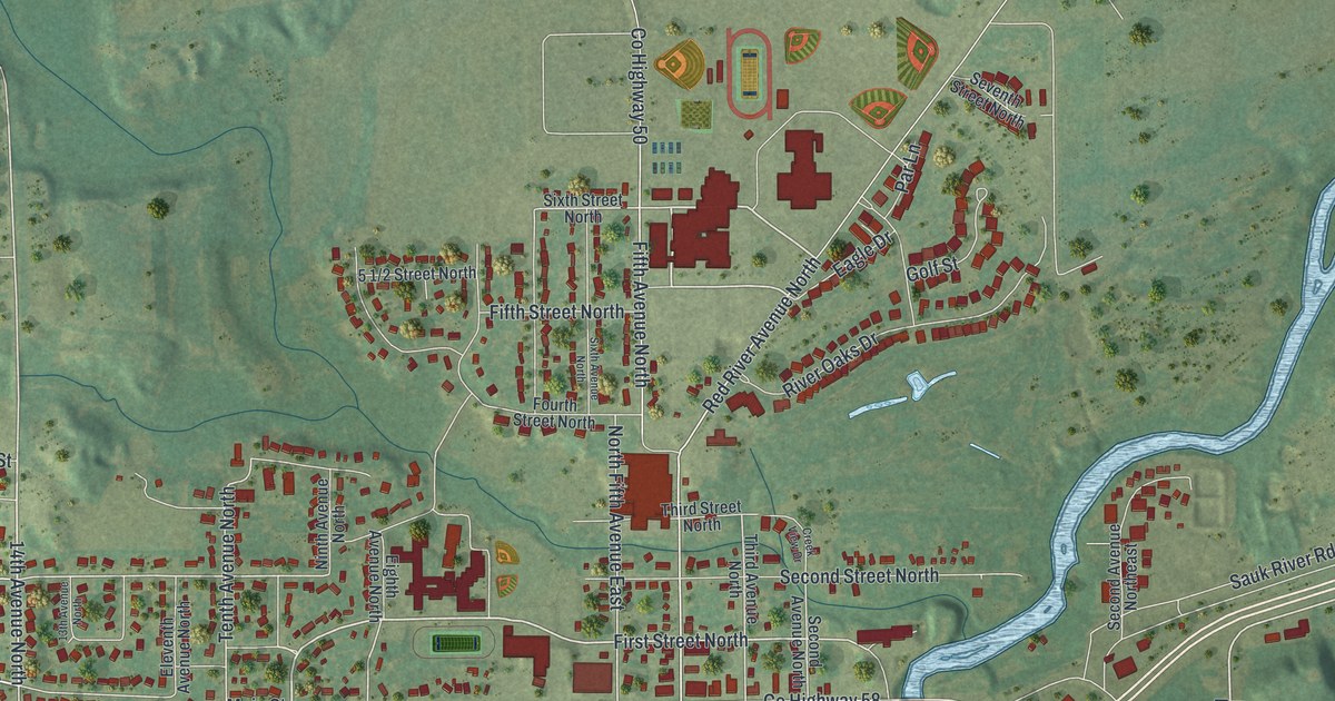 Map of Cold Spring, Minnesota in 2026